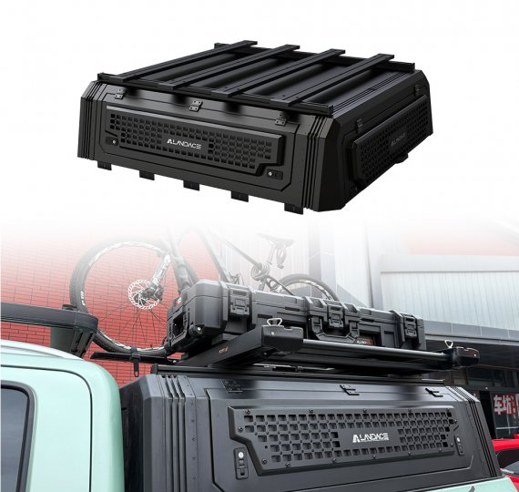 Gladiator pickup truck with high cover